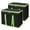 16 x 13 x 9 inches, variant on 1-Pack Insulated Reusable Grocery Bags, X-Large Insulated Food Delivery Bag for Delivery Drivers, Commercial Food Warmer for Shopping, Tote Cooler Bags, Black with Green Edge