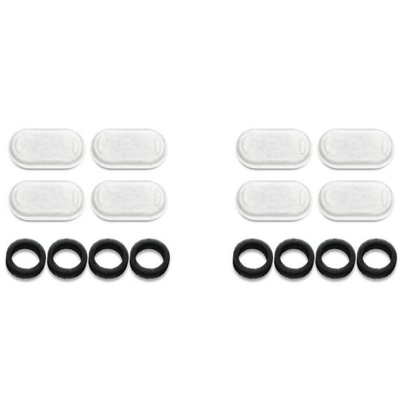 16Pcs Cat Water Fountain Filters Dog Filter Replacement for 67Oz/2L Pet Stainless Steel