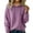 Purple, variant on Sweaters for Women Crew Neck Soft Wool Hoodies Lightweight Cozy Knitted Drawstring Hooded Pullover