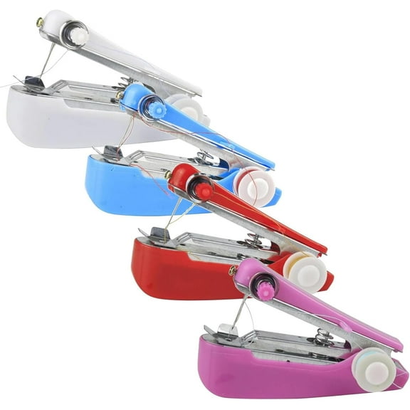 Mini Sewing Tool, Portable Household Sewing Machine Handheld, New Manual Sewing Machine, Multi-Functional Creative Compact Sewing Machine For Beginners Adults(4Pcs)