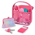 thumbnail image 6 of Battat Sparkle Time Pink Purse Set with Phone Keys Card Makeup, Toddler and Preschool Toys, 6 of 10