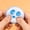 Light Blue, variant on Halloween Skull Stress Ball, Soft Slow Rising Squeeze Anxiety Fidget Ball, Halloween Stuffer for Office Adults,2.36x2.36x0.79 in,Pink