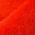 thumbnail image 5 of 2 Pc Bath Mat Set, PV Fur Rug Soft Furry Shag Plush Bathroom Floor Carpet, Non-Slip 17" x 24" & 20" x 30" Solid Color - Red, 5 of 5