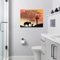 thumbnail image 5 of HFDF Vintage Cowboy Wall Art Western Cowboy Prayer Wall Decor Christian Cross Horse Cowboy Sign Pictures Canvas Print Painting Artwork Decorations for Living Room Office Bathroom 10x8inch Framed, 5 of 6