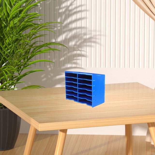 WHAMVOX Caja De Almacenamiento Azul Para Teléfonos Y Con Para Escritorio Moderno