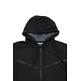 thumbnail image 3 of CULTURA SPORT Men's Active Fashion Hooded Fleece Sport Sweater For Gym Workout and Running, Athletic Hoodie Zipper , Black/Charcoal - Pocket Zippers, XX-Large, 3 of 5