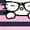 Navy, variant on Hello Kitty Nerd Glasses Retro Stripe DTG Print Unisex T-Shirt
