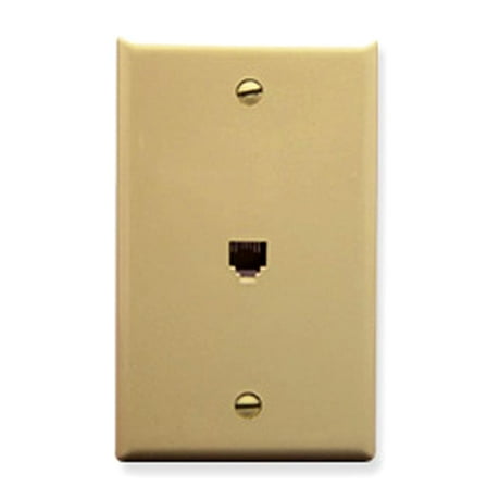 ICC WALL PLATE, VOICE 6P6C, IVORY