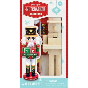 Works Of Ahhh... Holiday Craft Kit - Nutcracker Father Christmas DIY Decoration Kit