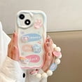 thumbnail image 3 of Funda transparente suave con cordón para teléfono con diseño de oso 3D coreano para iPhone 16, 15, 14 Pro Max, 11, 13, 12 Mini, XR, 8, 7 Plus, X, XS, SE, 3 of 5