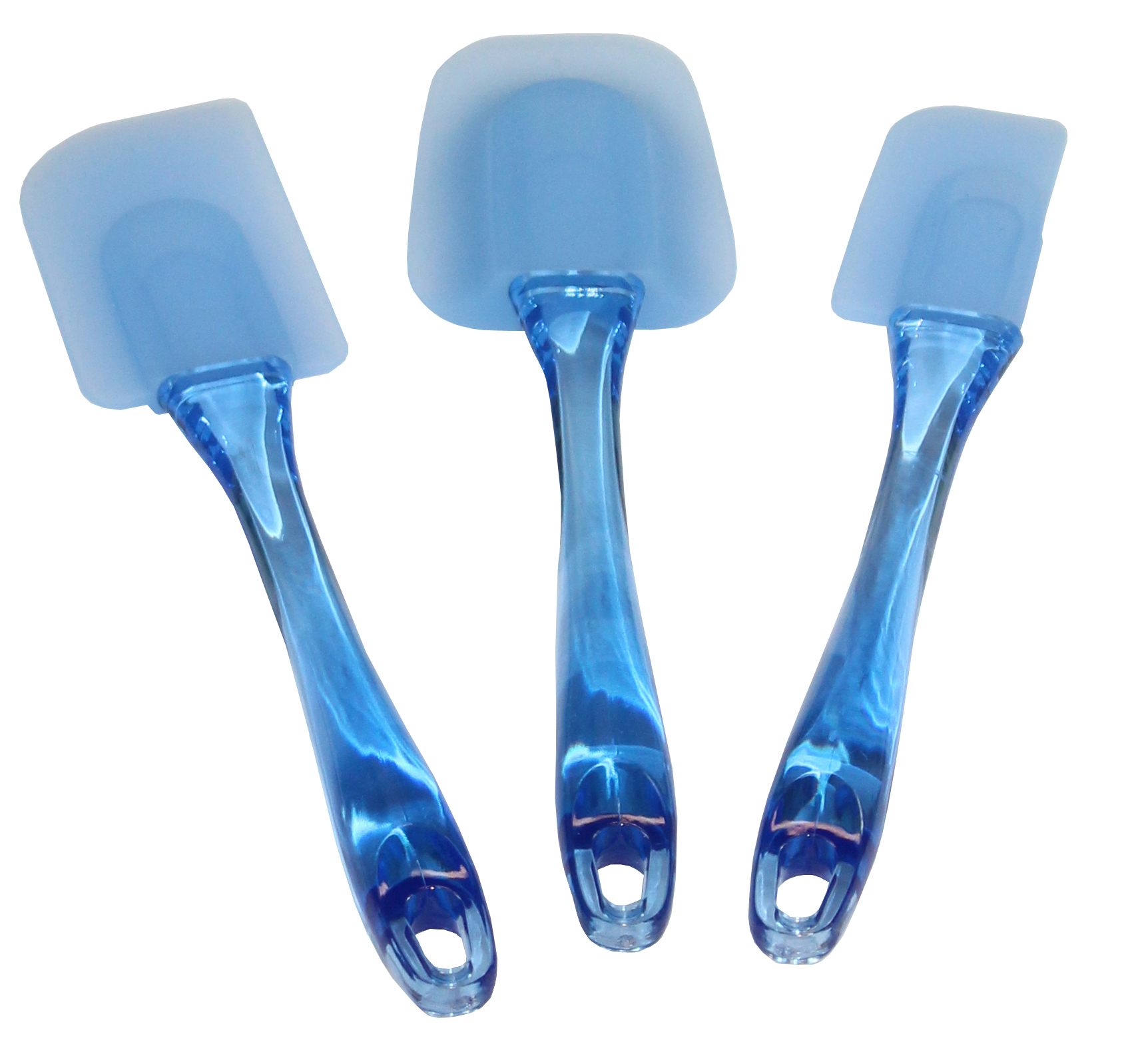 Blue Silicone Spatula Set of 3