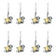 thumbnail image 2 of Aretes de Unisex SlothyLov 4 Pzas Aretes Oso Perezoso/Corazón Gris/Dorado Metal., 2 of 2