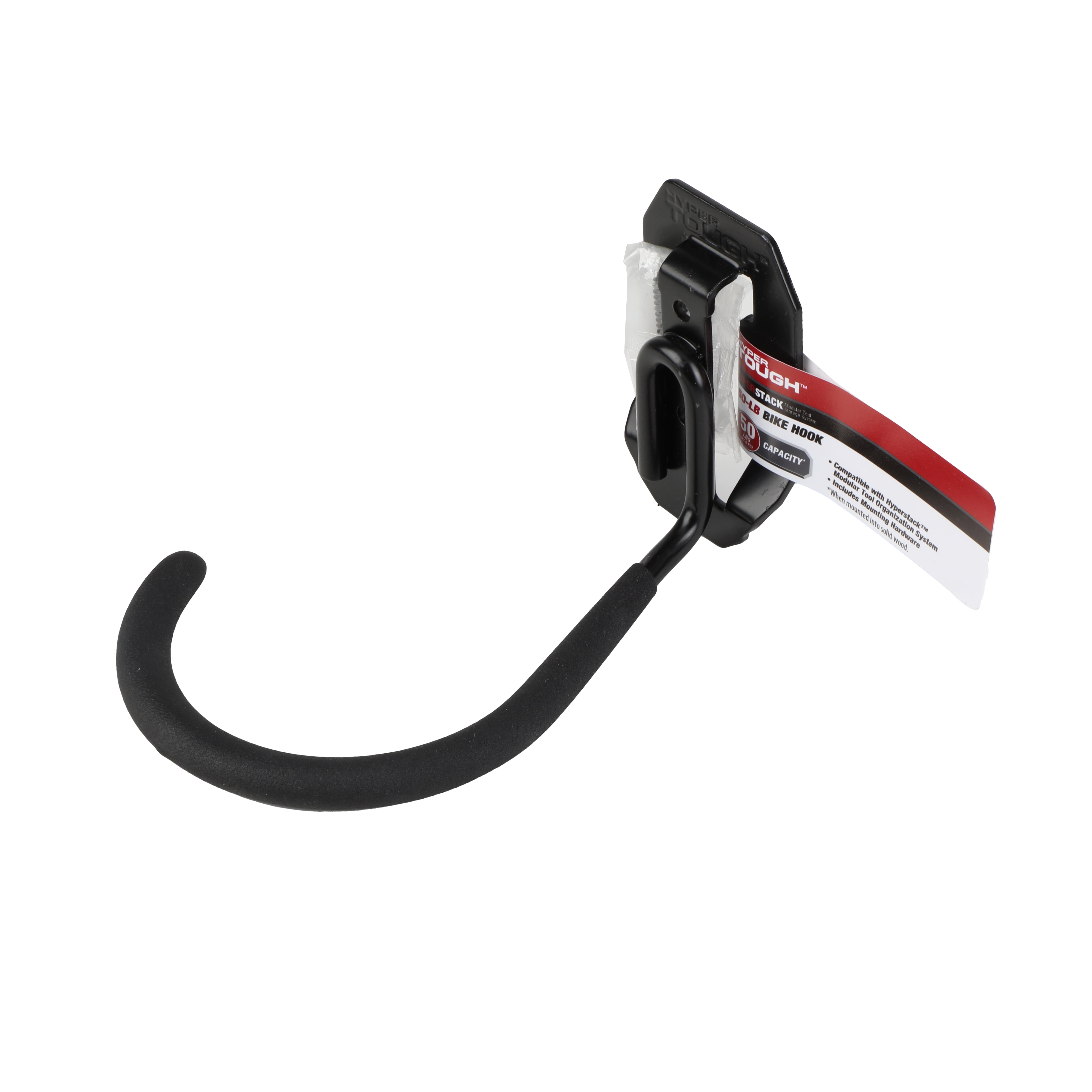 Hyper Tough Hyper Stack Bicycle Storage Hook for Rail System, Black