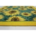 thumbnail image 3 of Kashi Home Kitchen Rug, Printed Area Rug, Durable Floor, Door Mat, Farmhouse Non-Slip Carpet Latex Backing Beautiful Design Sunflower 2pc Set (18X30 Rectangle & 20X40), 3 of 5