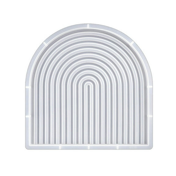 Aellinatey Arch Door Coaster Tray Molds Epoxy Casting DIY Craft Cup Mat Resin Mold DIY