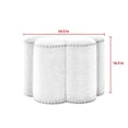 thumbnail image 7 of Jamil Ottoman Manor Floral Linen 24.5L x 24.5W x 18.5H Upholstered Nailhead Trim, 7 of 7
