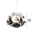 thumbnail image 3 of Tyeign Mini Holly Christmas Wreath, 6" Pinecone & Berry Car Hanger, Artificial Winter Garland for Door Mirror Or Tree, Festive Indoor-Outdoor Accent, Small Wreath Pendant*1, 3 of 5