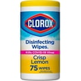 thumbnail image 2 of Clorox Disinfecting Wipes Lemon 1 Pack of 75 Count, 2 of 19