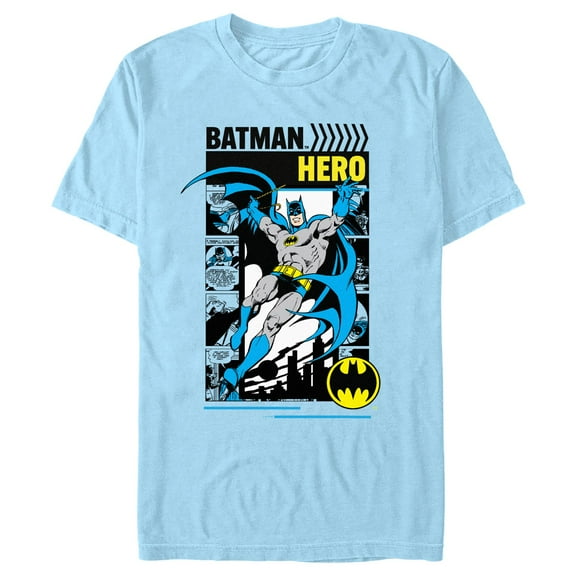 Men's Batman Hero Comic Collage  Graphic T-Shirt