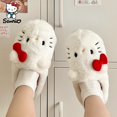 thumbnail image 2 of Sanrio-Zapatillas de felpa de Hello Kitty para niños, zapatos de algodón de dibujos animados Y2K, cálidos, accesorios de Sanrio, regalo para estudiantes, Invierno2722, 2 of 5