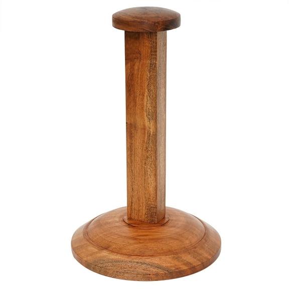 Mythrojan Solid Wooden Helmet Stand – Medieval Costume Accessory for Display & Storage – 1 Piece