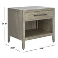 thumbnail image 3 of SAFAVIEH Couture Ariella Modern Nightstand with 1 Drawers, Light Grey, 3 of 15