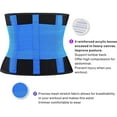 thumbnail image 4 of PANuYIN Waist Trimmer Trainer Belt for Women Men Weight Loss Premium Neoprene Sport Sweat Workout Slimming Body Shaper Sauna Exercise (Blue, L), 4 of 6