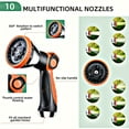 thumbnail image 6 of 50ft Garden Hose, Upgraded 304 Metal Water Hose with 10 Functions Adjustable Spray Nozzle, 6 of 6