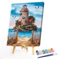 thumbnail image 2 of Dibujo Seaside Lighthouse Pintura al óleo por números Kit Frameless Picture Wall Decor FLhrweasw Nuevo, 2 of 9