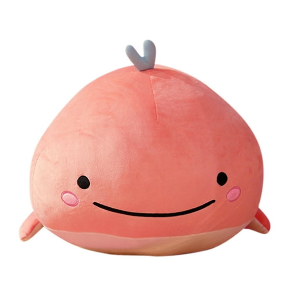 BJBSJSZ Whale Stuffed Animals Plush Pillow, Cute Soft Cotton Plushies Pillows Whale Toy Gifts for Kids Boys Girls Adults, Birthday Gift
