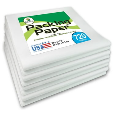 Tree House Pad & Paper -Packing Paper Sheets for Moving - 720 Sheets of Newsprint Paper - Must Have in Your Moving Supplies - 27" x 17" - Made in USA