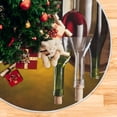 thumbnail image 5 of GZHJMY Wine Bottle Oak Barrels Christmas Tree Skirt 47.2Inch Tree Skirt for Holiday Christmas Decorations Xmas Tree Skirt Xmas Decorations, 5 of 6