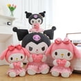 thumbnail image 4 of 40/50/60cm Sanrio Kuromi Melody Hello Kitty juguete de peluche Kawaii dibujos animados muñeco de peluche de gran tamaño almohada de peluche suave regalos de cumpleaños para niños, 4 of 5