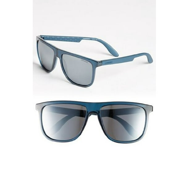 Carrera 5003/S Adult Squared Plastic Lifestyle Sunglasses - Petroleum/Smoke  Mirror Silver / Size 58/16-140 