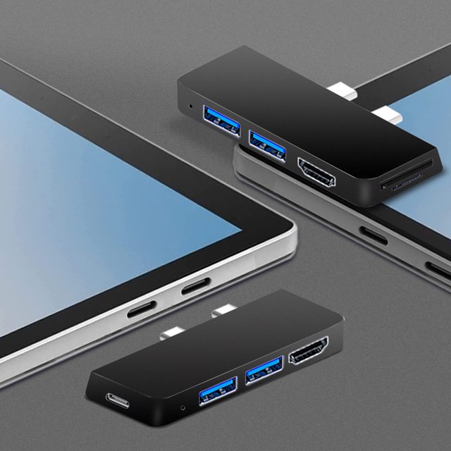 Transmisión de alta velocidad de estación de acoplamiento 6 en 1 para Surface Pro 8/9/X Hugtrwg Para estrenar