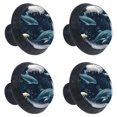 thumbnail image 2 of 4 Pcs Whale Knobs for Kitchen Cabinet Cupboard Dresser Bookcase Drawer Pulls Handles Round Home Decor, 2 of 8
