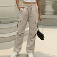 thumbnail image 3 of Women's High-Waisted Wide-Leg Overalls with Pockets - Loose Hiking Pants for Outdoor Comfort, 3 of 9