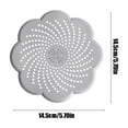 thumbnail image 3 of Hair Catcher Shower Drain with Suction Cups, Flower Shape Silicone Drain Cover for Kitchen, Bathroom, Bathtub, 3 of 6