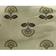 thumbnail image 4 of oneOone Georgette Viscose Light Yellow Fabric Leaves & Floral Block Craft Projects Decor Fabric Printed By The Yard 42 Inch Wide, 4 of 4