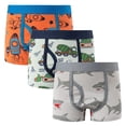 thumbnail image 2 of 1/3/6/9-Pack Boys Boxer Briefs Shorts Toddler Kids Cotton Underwear Car Dinosaur Shark Cartoon Breathable Soft Underpants 1-12 Years, 2 of 9