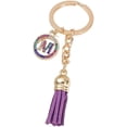 thumbnail image 1 of 26 Letters A-Z Decorative Alphabet Initial Charm Keychain for Women Girls Men Teenager Gift, 1 of 3