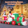 thumbnail image 4 of Costway 11.5 FT Christmas Inflatables Train with Snowman Penguin Built-in LED Lights, 4 of 10