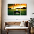 thumbnail image 3 of Elephant Stock Golf Ball Wall Art - Horizontal Multi Panel Canvas - Living Room Wall Decor - Sports Multi Panel - Orange And Yellow Decor - 45" x 28", 3 of 8