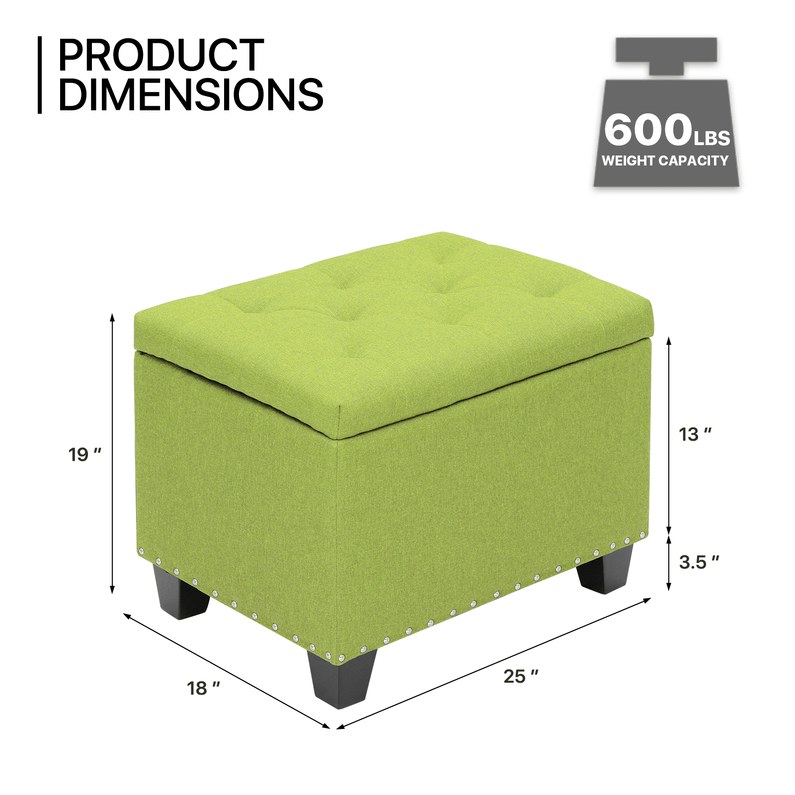 MoNiBloom Sturdy Wood Seat Top Furniture: Modern Microfiber