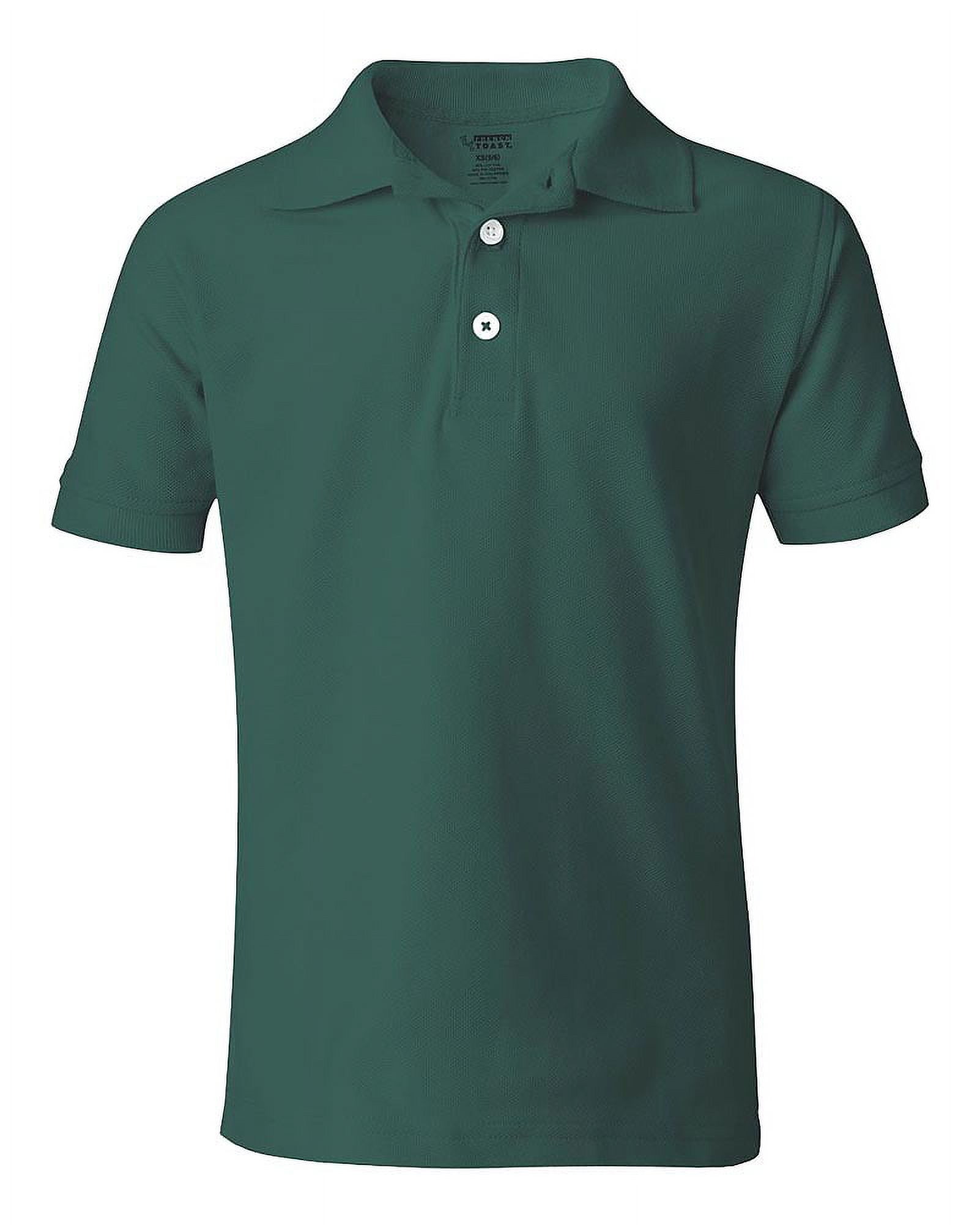 French Toast Unisex S/S Pique Polo - green, 2t (Toddler) - image 2 of 2