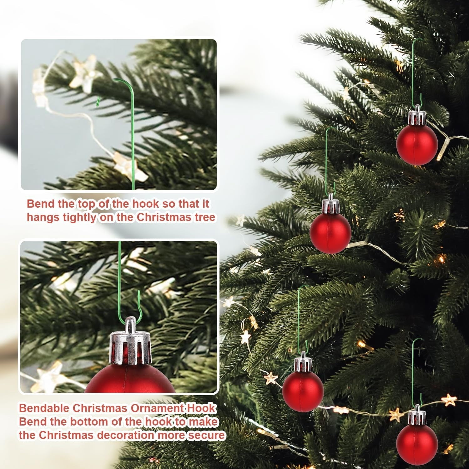 8-Count Red/Green/White Ball Shatterproof Christmas Ornaments, 4.5", by Holiday Time