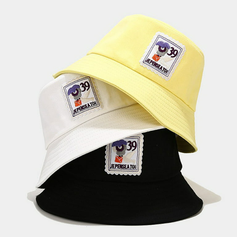 Retro Blue Headgear,Light Outdoor Sunshade harmtty Folding Portable Cotton Caps Hats Fisherman