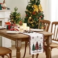 thumbnail image 3 of Christmas Table Runner - Xmas Tree Snowflakes Pine Needles Winter Holiday Decorative Farmhouse Table Decorations for Kitchen Dinning, Indoor Outdoor Dinner Party Decor 13x72 Inch, 3 of 6