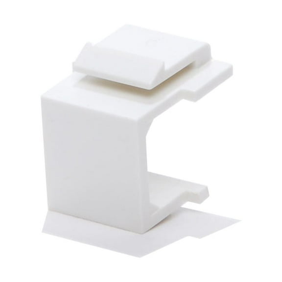 50pcs Snap-in Keystone Blank Insert for Wall Plate White