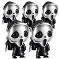 thumbnail image 1 of Pulsera charm terror exclusivo MoviesGhostface02 5Pzas Plata S925 Chapa Separador Fijo Ghostface Plata/Negro Caja Blanca, 1 of 3